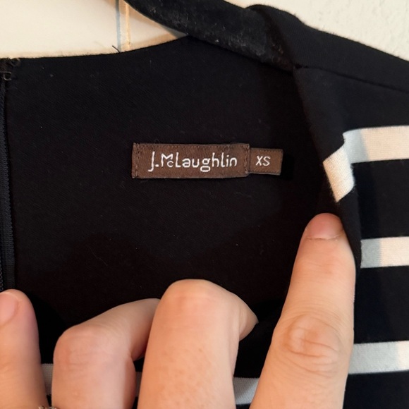 J. Mclaughlin Dress XS Business Casual Crew Neck Sheath Medium Summer - Picture 5 of 10